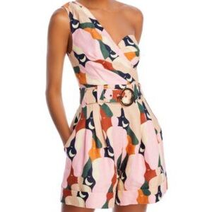 Farm Rio Kiss One Shoulder Romper
